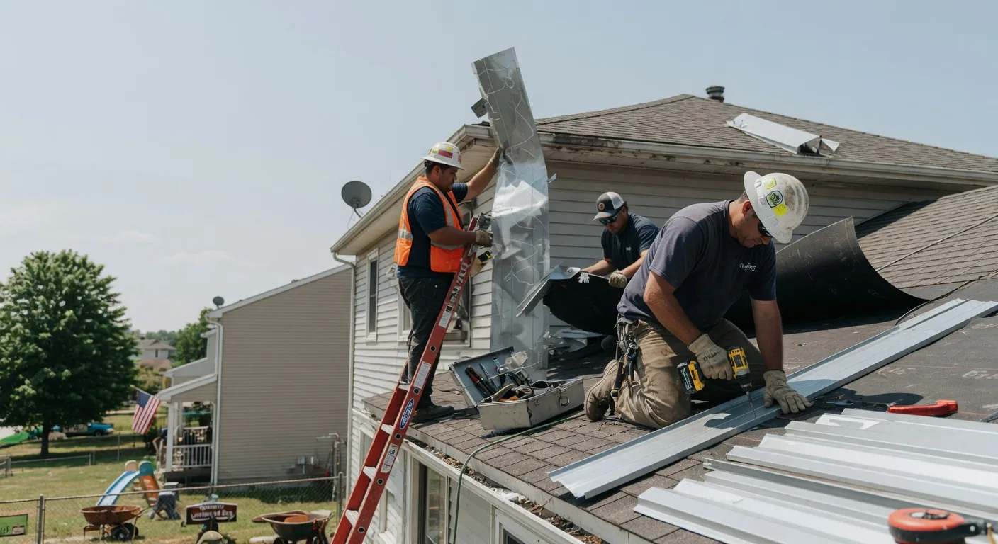 Storm Damage Metal Roof Repair in Cassville, WI